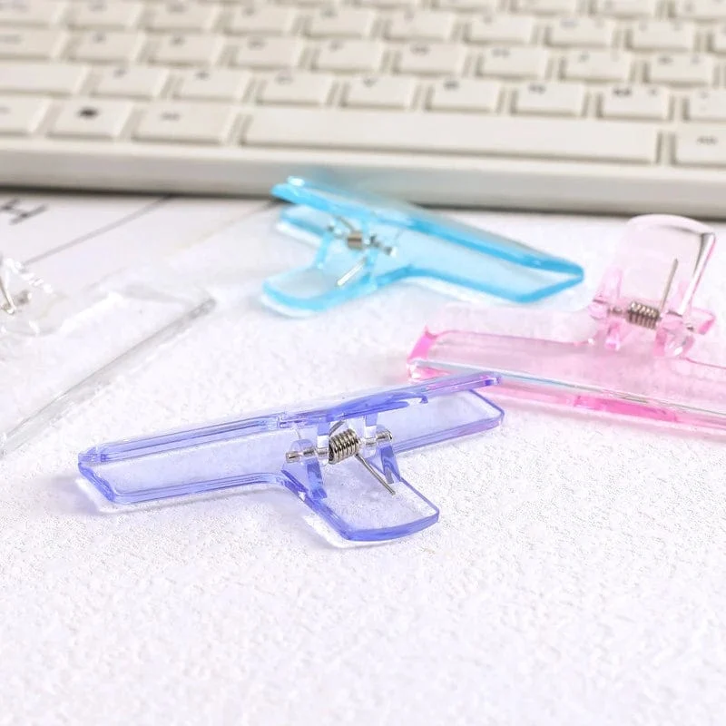 Ins Transparent Binder Clips Kawaii Büroklammern Datei Dokumente Tickets Clips Lesezeichen Index Seite Halter Büro Bindung Liefert