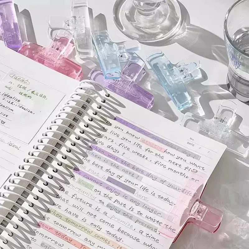 Ins Transparent Binder Clips Kawaii Büroklammern Datei Dokumente Tickets Clips Lesezeichen Index Seite Halter Büro Bindung Liefert