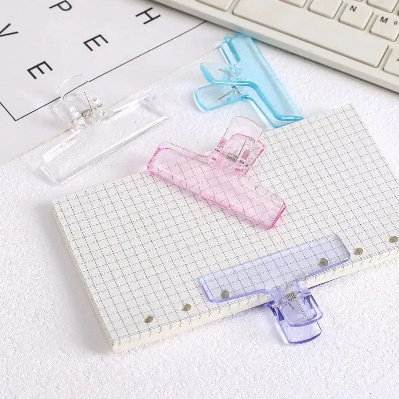 Ins Transparent Binder Clips Kawaii Büroklammern Datei Dokumente Tickets Clips Lesezeichen Index Seite Halter Büro Bindung Liefert