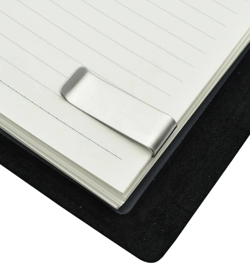 Metall-Büroklammer für Notizbuch, Lesezeichen, Werkzeug, Edelstahl und Messing, Material für Bücher, Büro, Schule, Lesebedarf