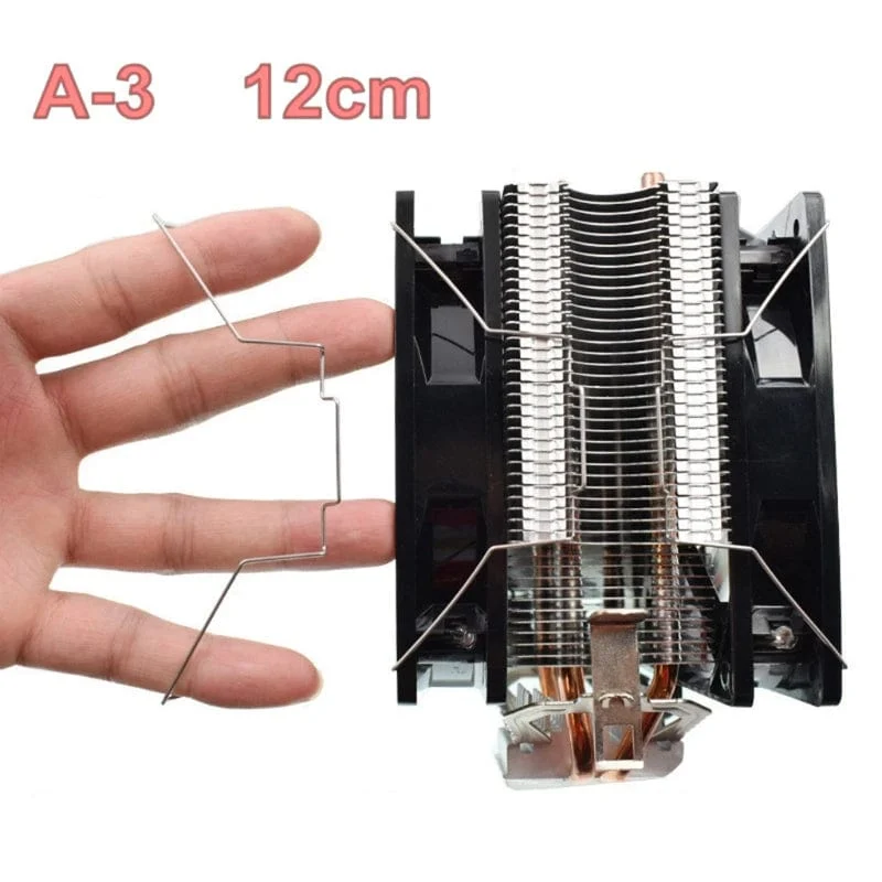 2 PCS Wärme abzuführen Clip Clamp Computer CPU Lüfter Clips Edelstahl Draht Verschluss Schnalle Halterung
