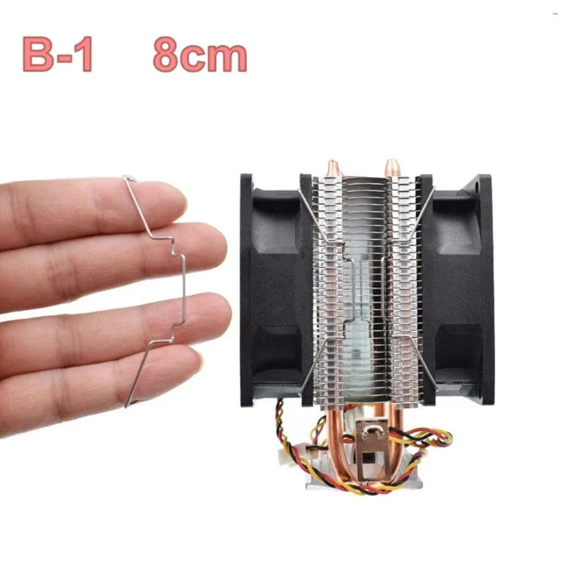 2 PCS Wärme abzuführen Clip Clamp Computer CPU Lüfter Clips Edelstahl Draht Verschluss Schnalle Halterung