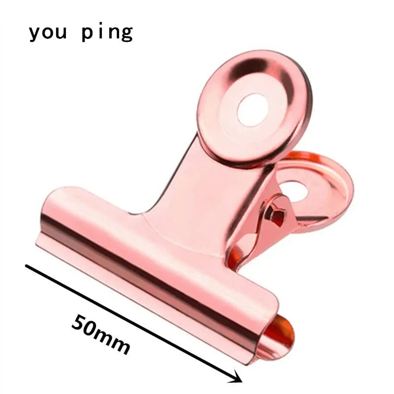 Neu 50mm 38mm 31mm 22mm Multicolor Runde Metall Clamp Büroklammern Schüler Schule Bürobedarf