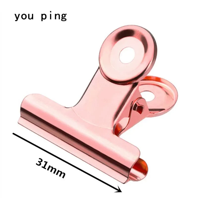 Neu 50mm 38mm 31mm 22mm Multicolor Runde Metall Clamp Büroklammern Schüler Schule Bürobedarf
