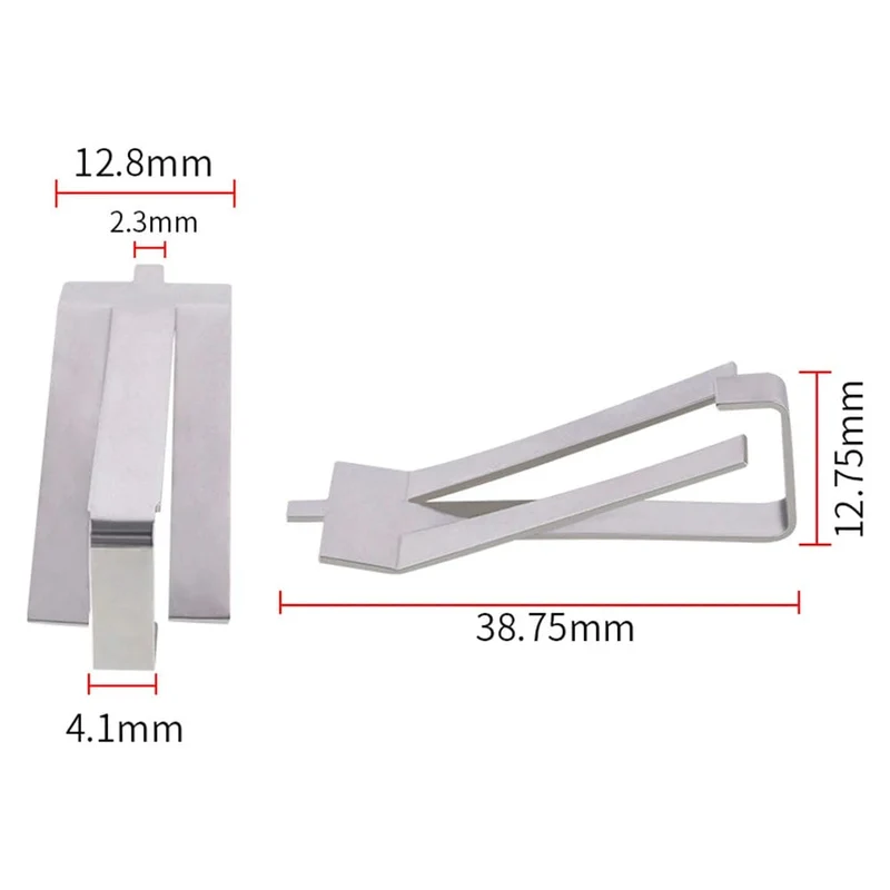 Creality 4 STÜCKE 3D-Druckerteile Edelstahl-Glas-Heizbett-Clips Klemmhalter Heizbett-Clip für Ender 3 V2 Ender3 Pro CR-10S