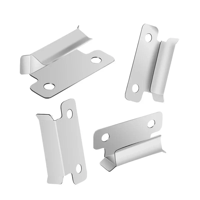 Creality 4 STÜCKE 3D-Druckerteile Edelstahl-Glas-Heizbett-Clips Klemmhalter Heizbett-Clip für Ender 3 V2 Ender3 Pro CR-10S