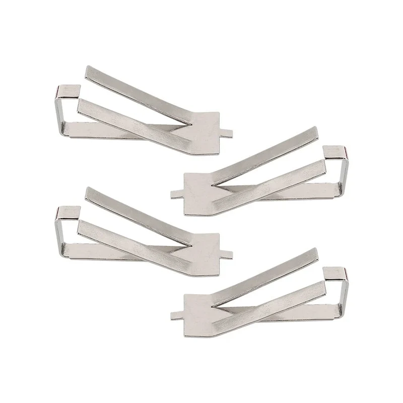 Creality 4 STÜCKE 3D-Druckerteile Edelstahl-Glas-Heizbett-Clips Klemmhalter Heizbett-Clip für Ender 3 V2 Ender3 Pro CR-10S