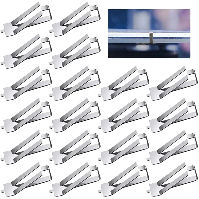 Creality 4 STÜCKE 3D-Druckerteile Edelstahl-Glas-Heizbett-Clips Klemmhalter Heizbett-Clip für Ender 3 V2 Ender3 Pro CR-10S