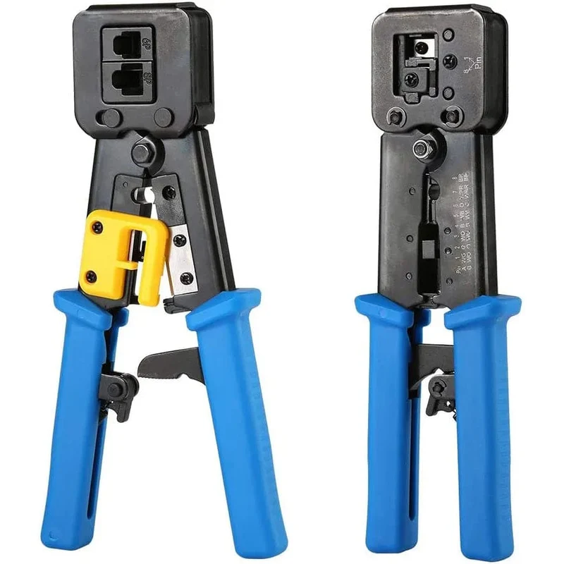RJ45 Crimper Hand Netzwerk Werkzeuge Zange RJ12 Cat5 Cat6 8p8c Kabel Stripper Pressklemme Zange Clip Multifunktion