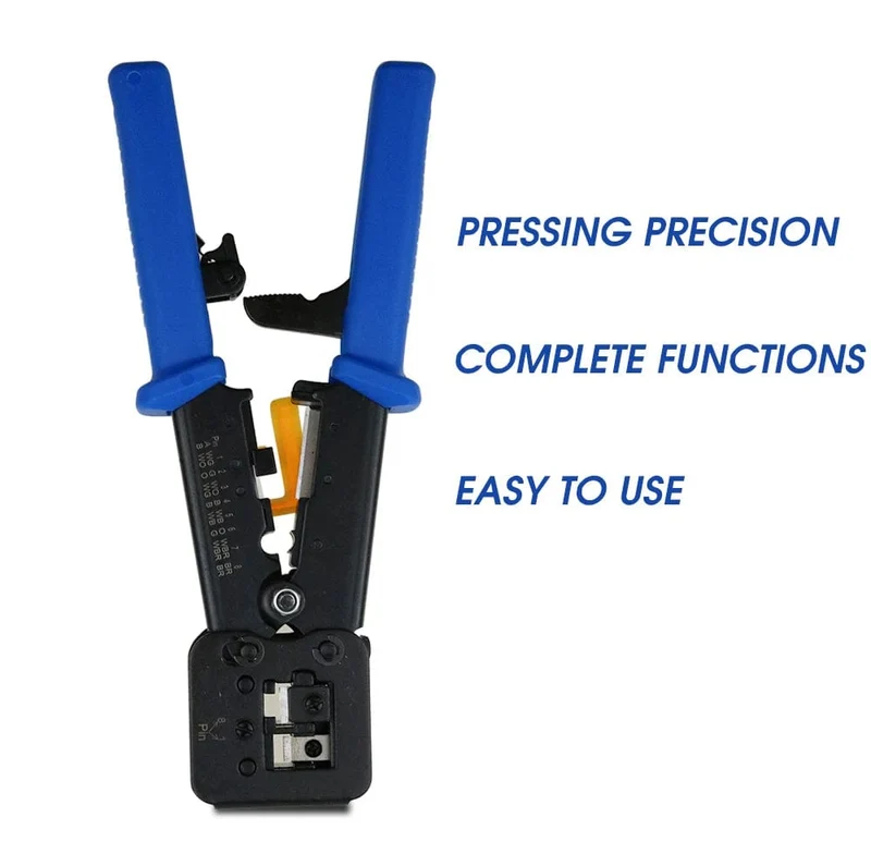 RJ45 Crimper Hand Netzwerk Werkzeuge Zange RJ12 Cat5 Cat6 8p8c Kabel Stripper Pressklemme Zange Clip Multifunktion
