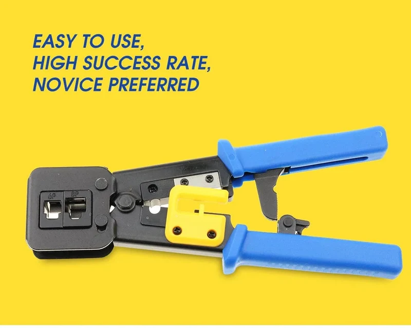 RJ45 Crimper Hand Netzwerk Werkzeuge Zange RJ12 Cat5 Cat6 8p8c Kabel Stripper Pressklemme Zange Clip Multifunktion