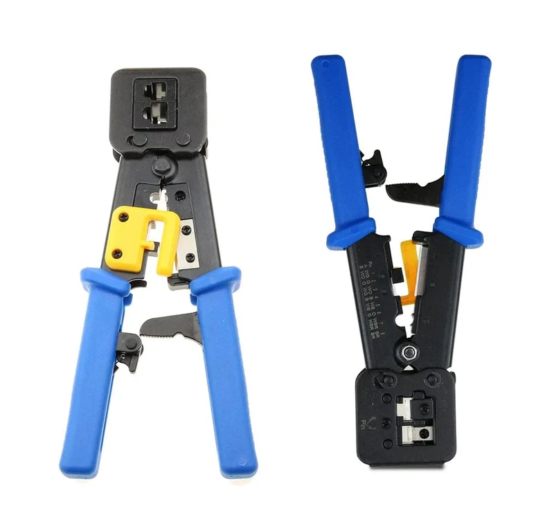 RJ45 Crimper Hand Netzwerk Werkzeuge Zange RJ12 Cat5 Cat6 8p8c Kabel Stripper Pressklemme Zange Clip Multifunktion
