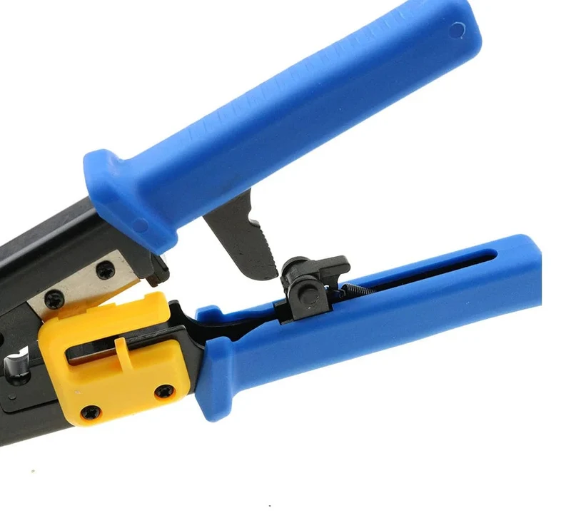 RJ45 Crimper Hand Netzwerk Werkzeuge Zange RJ12 Cat5 Cat6 8p8c Kabel Stripper Pressklemme Zange Clip Multifunktion