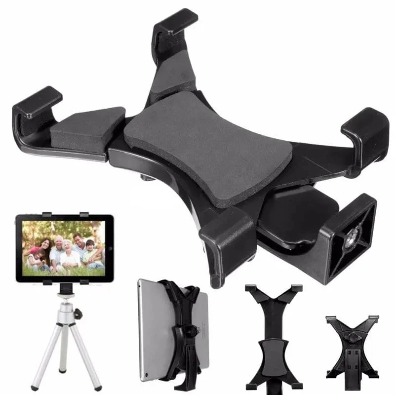 Universelle Tablet-Stativhalterung mit 1/4-Zoll-Gewindeadapter für iPad 2/3/4/Air/Air2/mini für Galaxy Tablet-Telefonhalterung