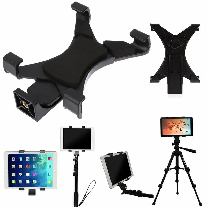 Universelle Tablet-Stativhalterung mit 1/4-Zoll-Gewindeadapter für iPad 2/3/4/Air/Air2/mini für Galaxy Tablet-Telefonhalterung