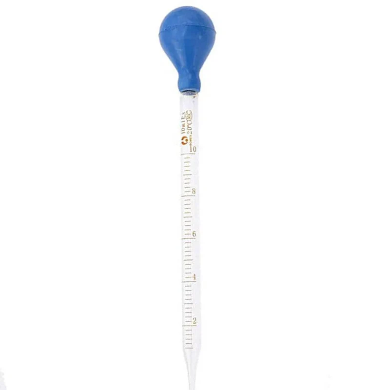 1/2/5 stücke Dropper Pipette Glas Skala Linie Labor Dropper Messung Dropping Pipette Blau Gummi Kopf Pipetten Messung