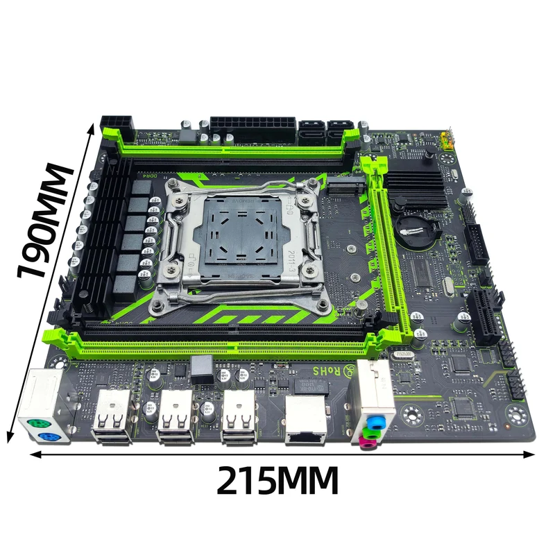 ZSUS X99-8D4 Motherboard-Set mit LGA2011-3 Xeon E5 2650 V4 CPU DDR4 16 GB (1*16 GB) 2133 MHZ RAM-Speicher NVME M.2 SATA
