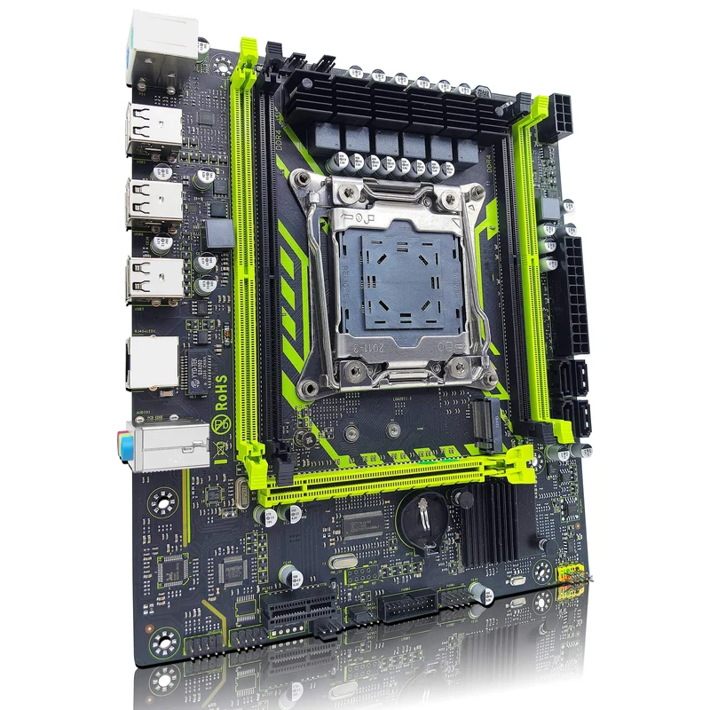 ZSUS X99-8D4 Motherboard-Set mit LGA2011-3 Xeon E5 2650 V4 CPU DDR4 16 GB (1*16 GB) 2133 MHZ RAM-Speicher NVME M.2 SATA