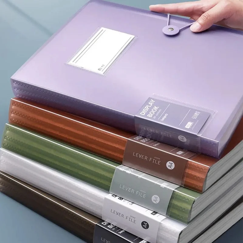 5 Farben Aufbewahrungsordner Aktentasche Quittungshalter Schreibwaren Papier Organizer Loseblattordner A4 Aktenordner Dokumente Clip