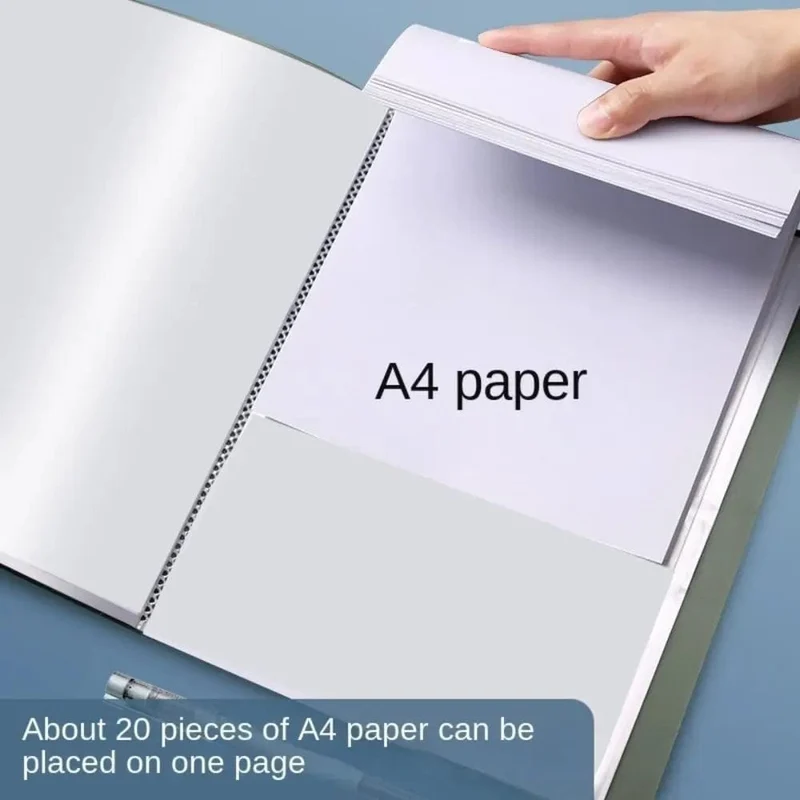 5 Farben Aufbewahrungsordner Aktentasche Quittungshalter Schreibwaren Papier Organizer Loseblattordner A4 Aktenordner Dokumente Clip