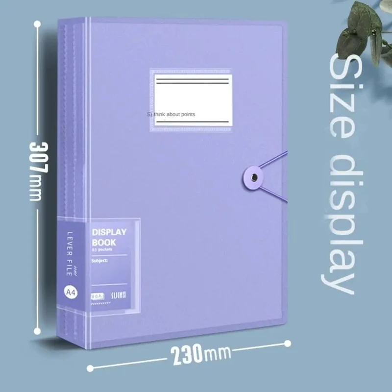 5 Farben Aufbewahrungsordner Aktentasche Quittungshalter Schreibwaren Papier Organizer Loseblattordner A4 Aktenordner Dokumente Clip