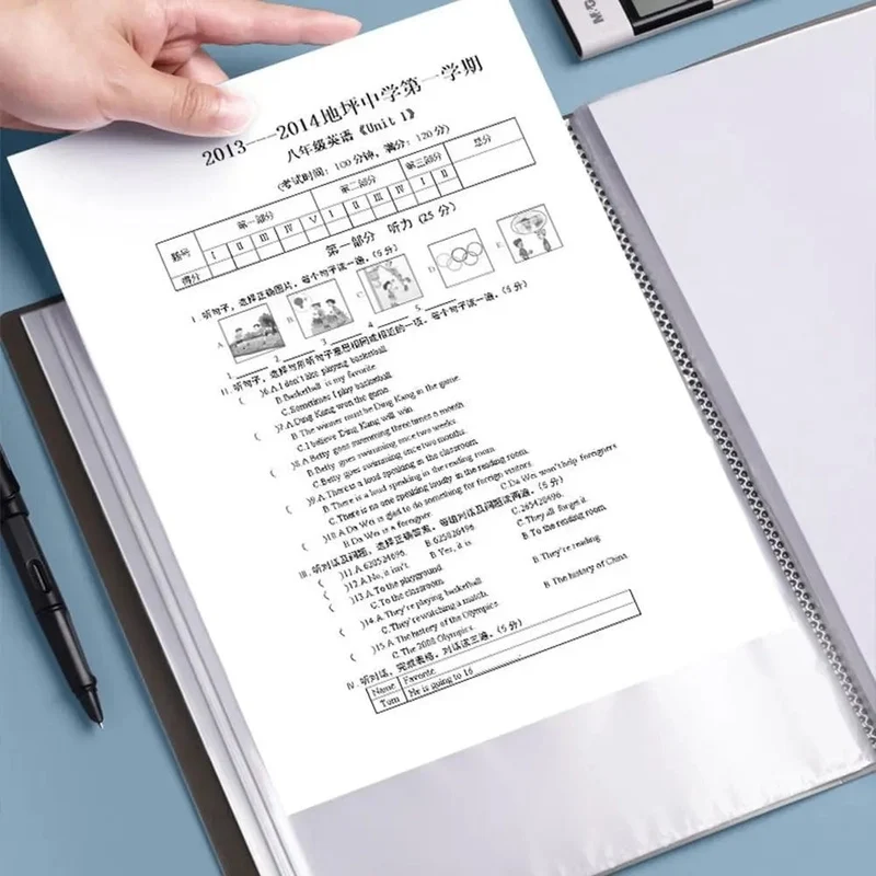 5 Farben Aufbewahrungsordner Aktentasche Quittungshalter Schreibwaren Papier Organizer Loseblattordner A4 Aktenordner Dokumente Clip