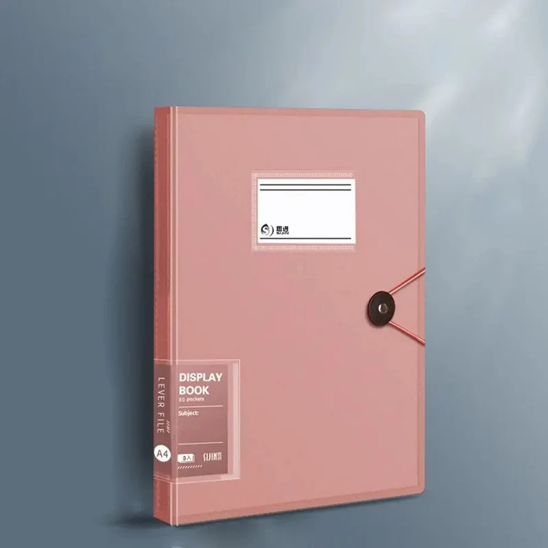 5 Farben Aufbewahrungsordner Aktentasche Quittungshalter Schreibwaren Papier Organizer Loseblattordner A4 Aktenordner Dokumente Clip