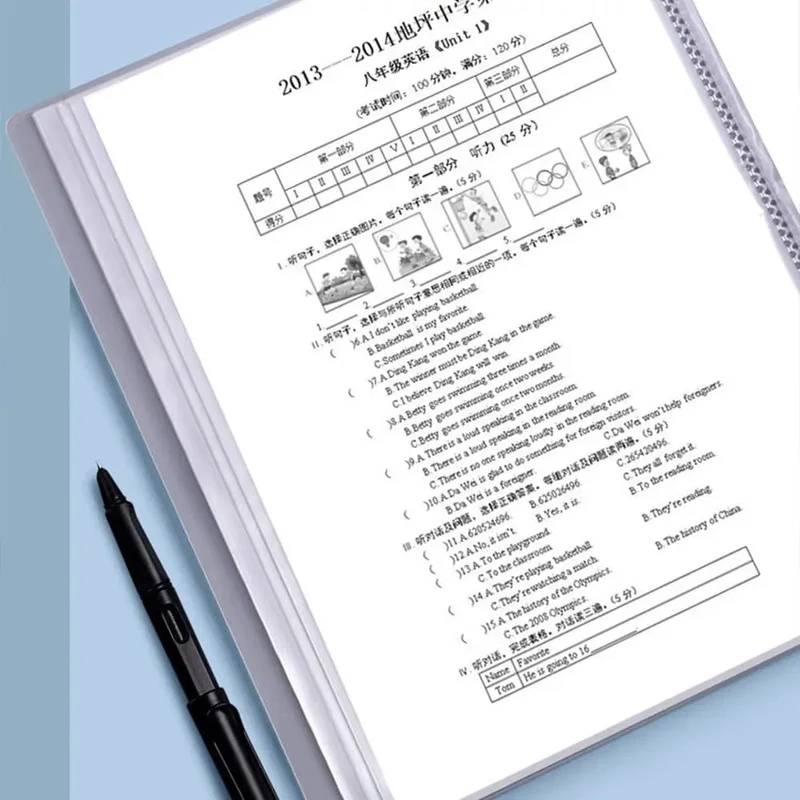 5 Farben Aufbewahrungsordner Aktentasche Quittungshalter Schreibwaren Papier Organizer Loseblattordner A4 Aktenordner Dokumente Clip