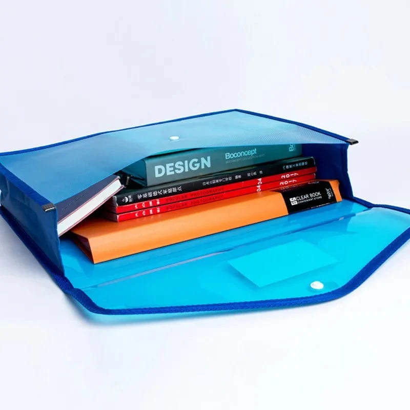 A4-Dateiordner, Schreibwaren-Aufbewahrungsordner, wasserdichte Datei-Organizer-Ordner, PVC-Tasche, Portfolio, Papieraufbewahrung, Büro-Organizer