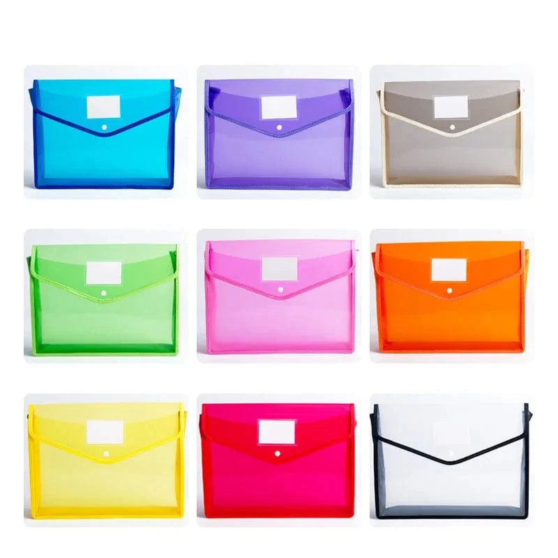 A4-Dateiordner, Schreibwaren-Aufbewahrungsordner, wasserdichte Datei-Organizer-Ordner, PVC-Tasche, Portfolio, Papieraufbewahrung, Büro-Organizer