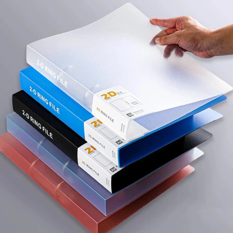 2-Ring-Ordner, Ordner, A4, Ordnerhülle, Office Document Organizer, bietet Platz für 200 Blatt, Testpapier, Schreibtisch-Organizer