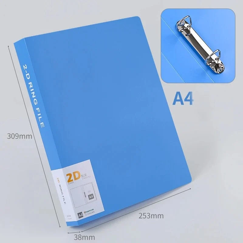 2-Ring-Ordner, Ordner, A4, Ordnerhülle, Office Document Organizer, bietet Platz für 200 Blatt, Testpapier, Schreibtisch-Organizer