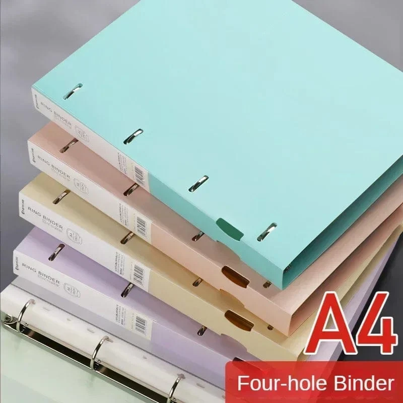 A4-Ordner, D-Typ-Stanzordner, Büro-Aufbewahrungsring, wasserdicht, Testpapier, Datenspeicherordner, 4-Loch-Ordner, Lernbedarf