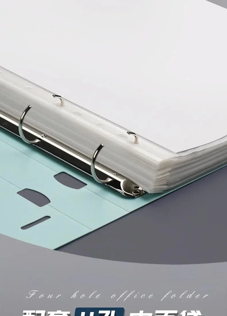 A4-Ordner, D-Typ-Stanzordner, Büro-Aufbewahrungsring, wasserdicht, Testpapier, Datenspeicherordner, 4-Loch-Ordner, Lernbedarf