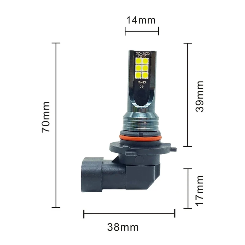 2Pcs H11 H8 H4 H7 H1 H16 H3 H10 9005 HB3 9006 HB4 LED Auto Nebel Lichter 6000K Scheinwerfer lampen 3000K 12000K 4300K ​​Auto Nebel Lampe