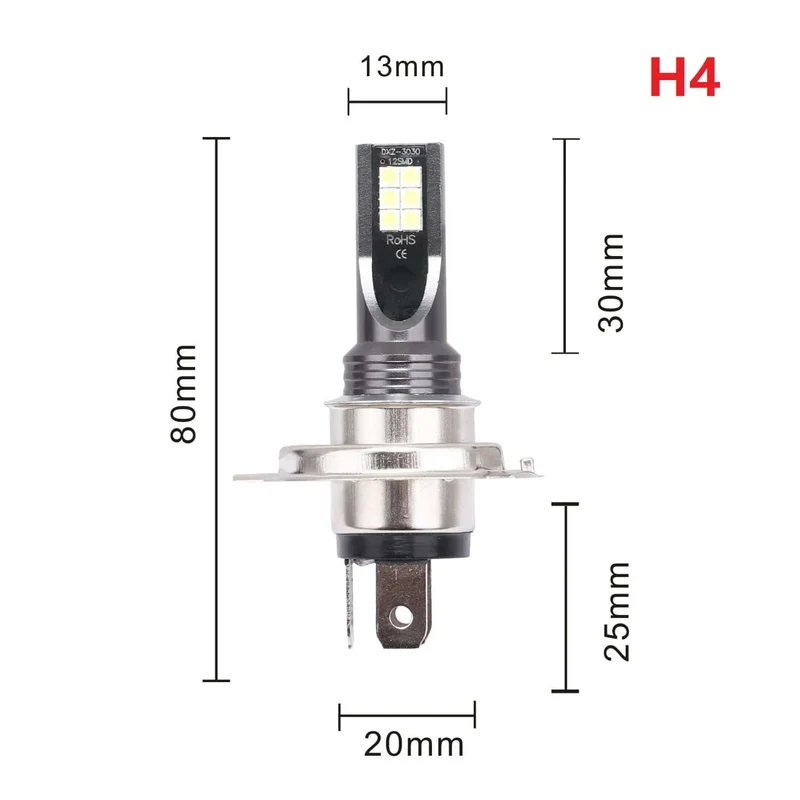2Pcs H11 H8 H4 H7 H1 H16 H3 H10 9005 HB3 9006 HB4 LED Auto Nebel Lichter 6000K Scheinwerfer lampen 3000K 12000K 4300K ​​Auto Nebel Lampe