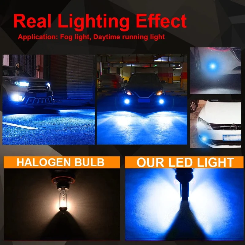 2Pcs H11 H8 H4 H7 H1 H16 H3 H10 9005 HB3 9006 HB4 LED Auto Nebel Lichter 6000K Scheinwerfer lampen 3000K 12000K 4300K ​​Auto Nebel Lampe
