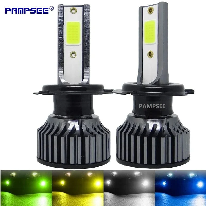72W 16000LM Auto Scheinwerfer H4 H7 H1 LED H8 H9 H11 12000K 6000K 6500K lemon grün auto nebel Licht H3 9005 HB3 9006 12V Led-lampe F2C