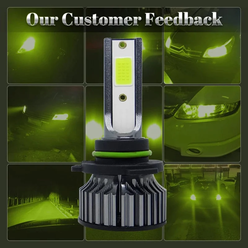 72W 16000LM Auto Scheinwerfer H4 H7 H1 LED H8 H9 H11 12000K 6000K 6500K lemon grün auto nebel Licht H3 9005 HB3 9006 12V Led-lampe F2C