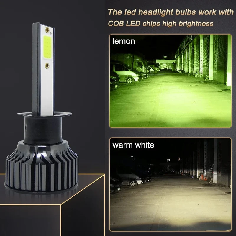 72W 16000LM Auto Scheinwerfer H4 H7 H1 LED H8 H9 H11 12000K 6000K 6500K lemon grün auto nebel Licht H3 9005 HB3 9006 12V Led-lampe F2C