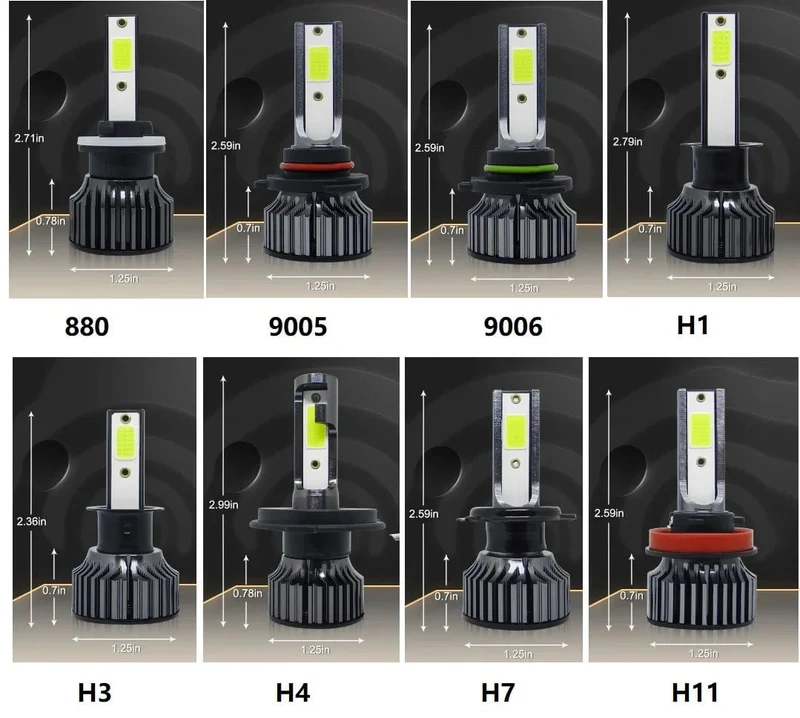 72W 16000LM Auto Scheinwerfer H4 H7 H1 LED H8 H9 H11 12000K 6000K 6500K lemon grün auto nebel Licht H3 9005 HB3 9006 12V Led-lampe F2C