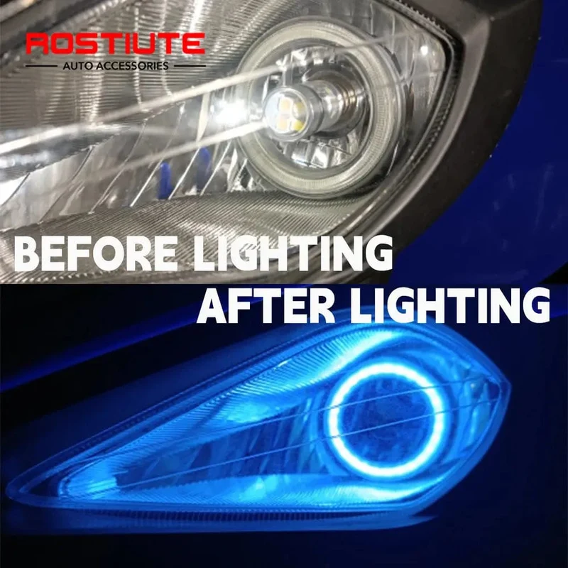 2PC 12-24V COB Led Halo-Ring Angel Eyes für Auto Motorrad Kreisförmige Led Licht Ring 70mm 80mm 90mm Tagfahrlicht Scheinwerfer Buld