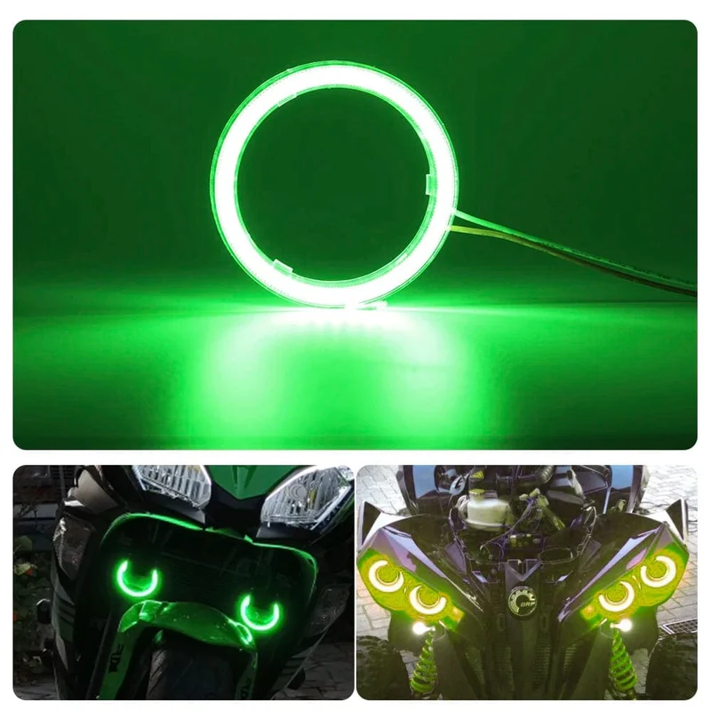 2PC 12-24V COB Led Halo-Ring Angel Eyes für Auto Motorrad Kreisförmige Led Licht Ring 70mm 80mm 90mm Tagfahrlicht Scheinwerfer Buld