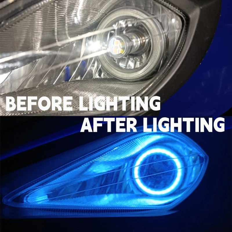 2PC 12-24V COB Led Halo-Ring Angel Eyes für Auto Motorrad Kreisförmige Led Licht Ring 70mm 80mm 90mm Tagfahrlicht Scheinwerfer Buld