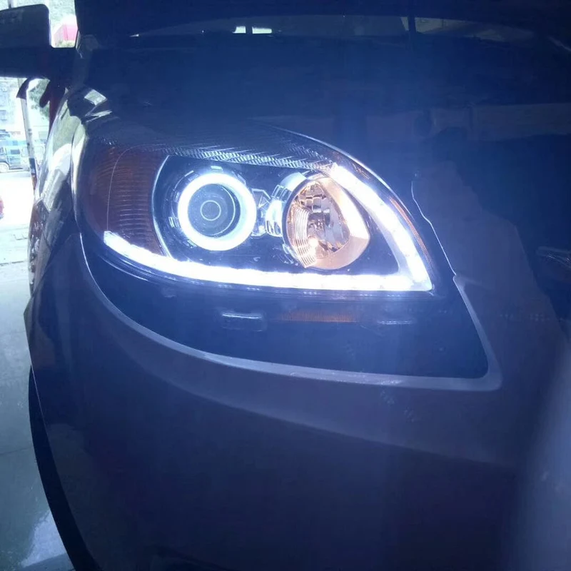 2PC 12-24V COB Led Halo-Ring Angel Eyes für Auto Motorrad Kreisförmige Led Licht Ring 70mm 80mm 90mm Tagfahrlicht Scheinwerfer Buld