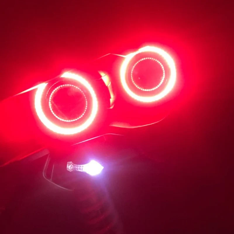 2PC 12-24V COB Led Halo-Ring Angel Eyes für Auto Motorrad Kreisförmige Led Licht Ring 70mm 80mm 90mm Tagfahrlicht Scheinwerfer Buld