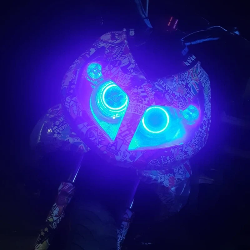 2PC 12-24V COB Led Halo-Ring Angel Eyes für Auto Motorrad Kreisförmige Led Licht Ring 70mm 80mm 90mm Tagfahrlicht Scheinwerfer Buld