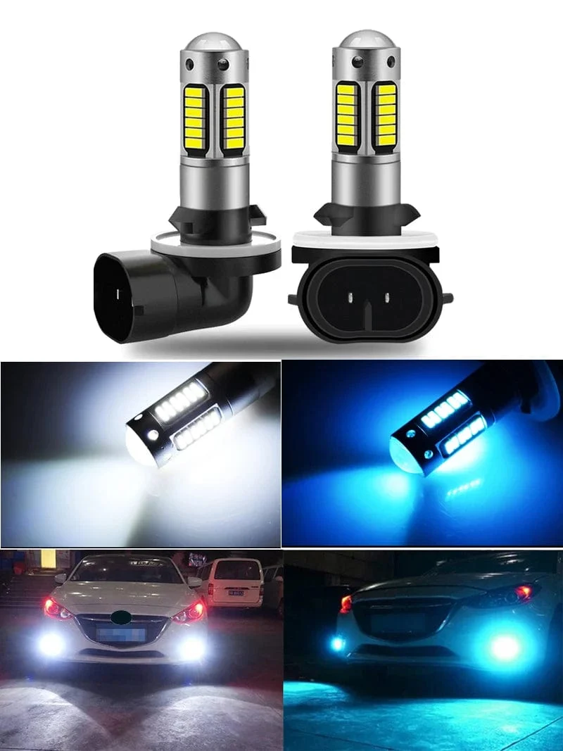 2x 881 H27 Led-lampe 30 4014smd Auto Nebel Lichter Fahren Tagfahrlicht Lampe Autos Glühbirnen Super Helle Auto Glühbirnen weiß H27W/2