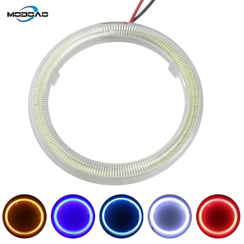 COB LED Scheinwerfer Angel Eyes Birne Halo Ring Lampe Auto Tagfahrlicht DRL Nebelscheinwerfer DC 12V Styling Licht Dekorative Lichter