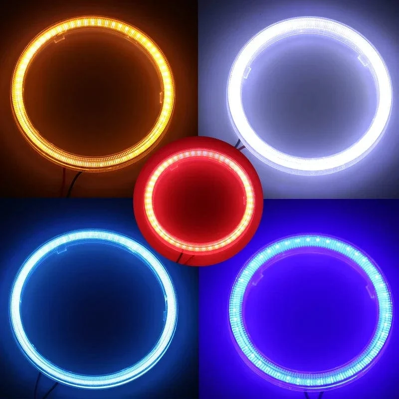 COB LED Scheinwerfer Angel Eyes Birne Halo Ring Lampe Auto Tagfahrlicht DRL Nebelscheinwerfer DC 12V Styling Licht Dekorative Lichter